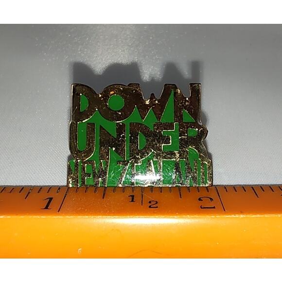 New Zealand Down Under Pin for a Hat, Lapel, Lanyard, Jacket or Backpack - Picture 3 of 3